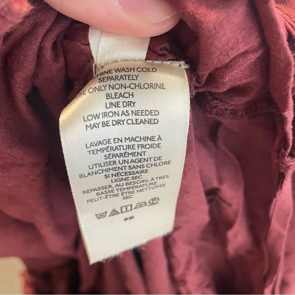 Free People Samantha Embroidered Puff Sleeve Button Front Maxi Dress Medium - Picture 13 of 16